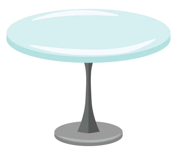 유리 테이블, 그림, 흰색 배경 위의 벡터. — 스톡 벡터