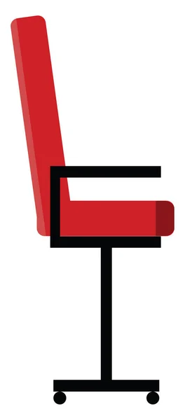 Rode stoel, illustratie, vector op witte achtergrond. — Stockvector