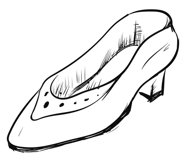 Zapatos de mujer dibujo, ilustración, vector sobre fondo blanco . — Archivo Imágenes Vectoriales