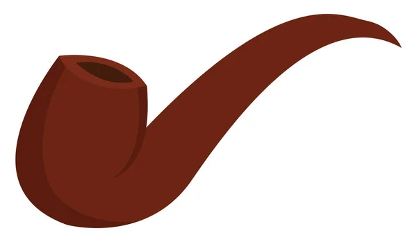 Tuyau fumeur, illustration, vecteur sur fond blanc. — Image vectorielle