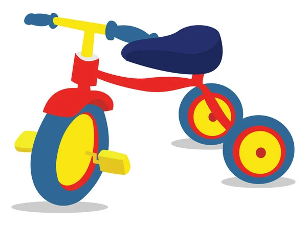Triciclo, illustrazione, vettore su sfondo bianco . — Vettoriale Stock