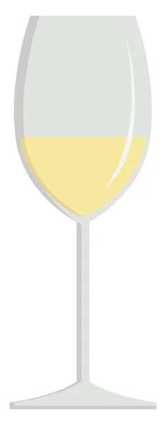 Witte wijn, illustratie, vector op witte achtergrond. — Stockvector