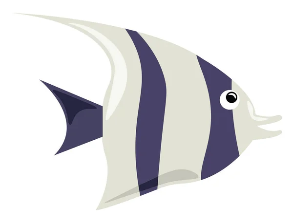 Angelfish, illustration, vector on white background. — 스톡 벡터