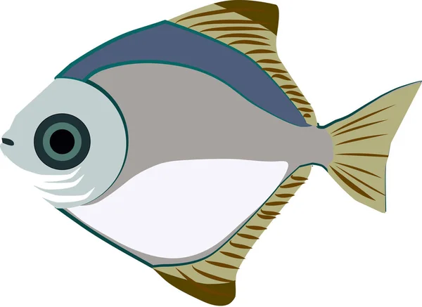 Poissons sous-marins, illustration, vecteur sur fond blanc . — Image vectorielle