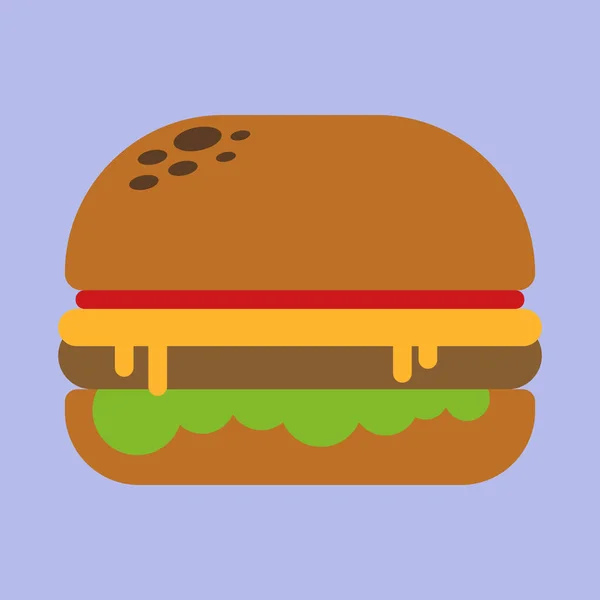 Burger dolce, illustrazione, vettore su sfondo bianco . — Vettoriale Stock