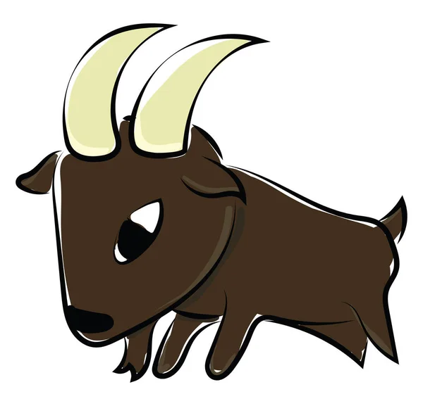 Bull, illustratie, vector op witte achtergrond. — Stockvector