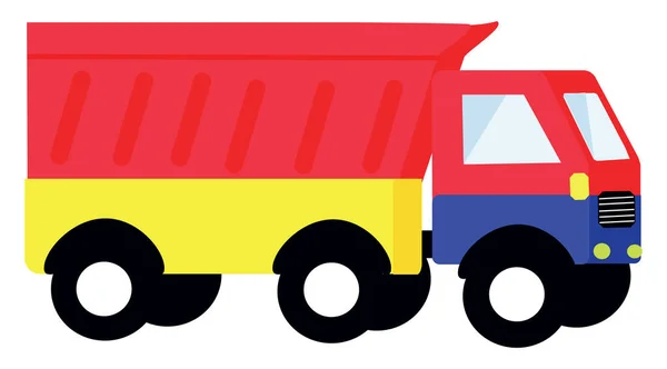 Car truck, illustration, vector on white background. — ストックベクタ