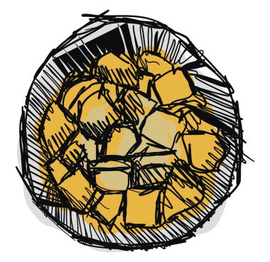 Kırmızılar, illüstrasyon, beyaz arkaplan üzerindeki vektör.