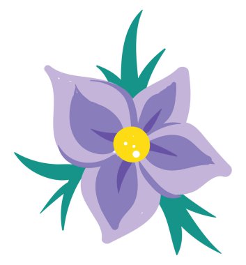 Yasemin, illüstrasyon, beyaz arkaplanda vektör.