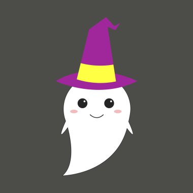 Hayalet, illüstrasyon, beyaz arkaplan üzerindeki vektör.