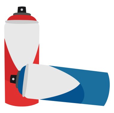 Graffiti boyası, illüstrasyon, beyaz arkaplanda vektör.