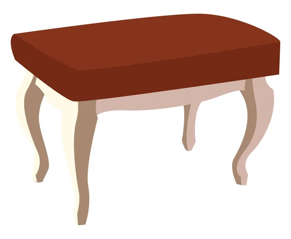 Kis asztal, illusztráció, vektor fehér háttér. — Stock Vector