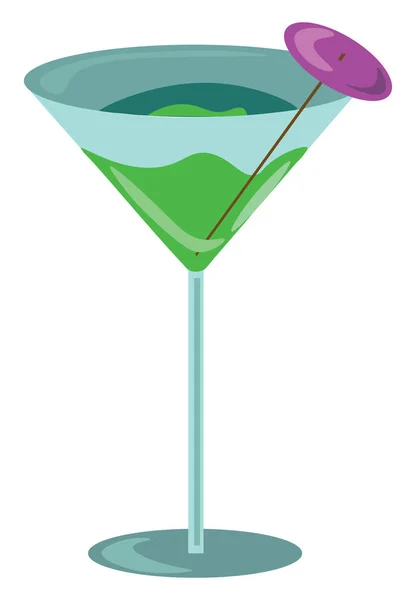 Cocktail, ilustração, vetor sobre fundo branco . —  Vetores de Stock