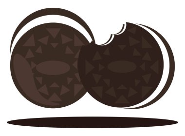 Çerezler, illüstrasyon, beyaz arkaplan üzerindeki vektör.