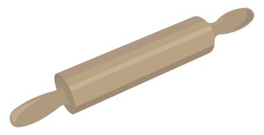 Yuvarlanan iğne, illüstrasyon, beyaz arkaplan üzerindeki vektör.