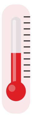 Termometre, illüstrasyon, beyaz arka plan üzerinde vektör.