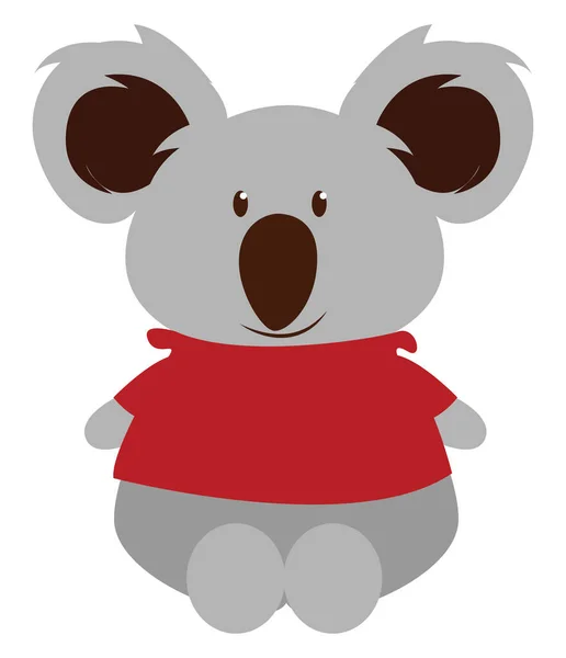 Koala i tröja, illustration, vektor på vit bakgrund. — Stock vektor