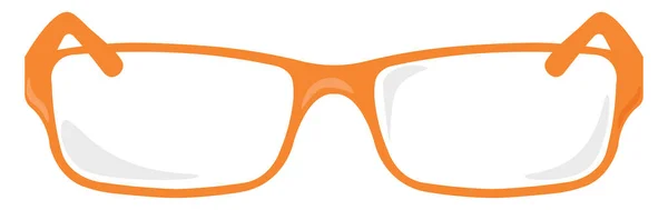 橙色眼镜，插图，白色背景上的矢量. — 图库矢量图片