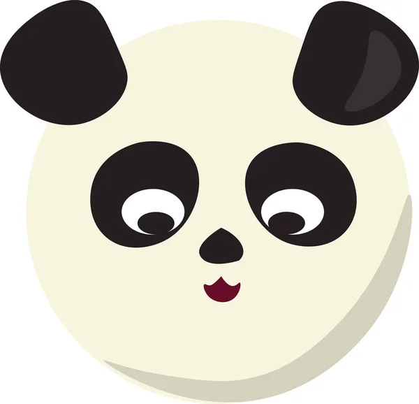Pandas head, illustration, vector on white background. — Stock Vector