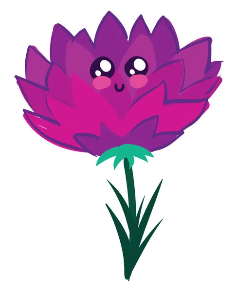 Peony cute, illustration, vector on white background. — Stock Vector