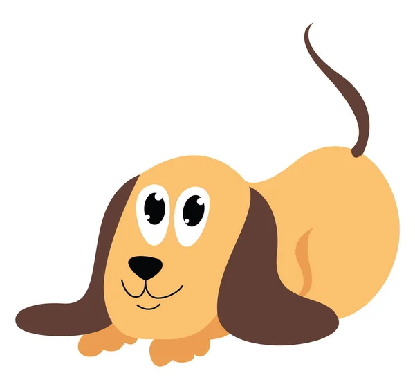 Cachorro, ilustración, vector sobre fondo blanco . — Vector de stock