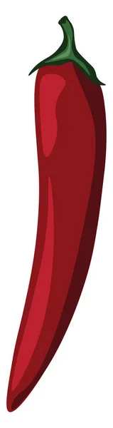 Piment rouge, illustration, vecteur sur fond blanc. — Image vectorielle