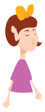 Sarı yay, illüstrasyon, beyaz arka plan üzerinde vektör.