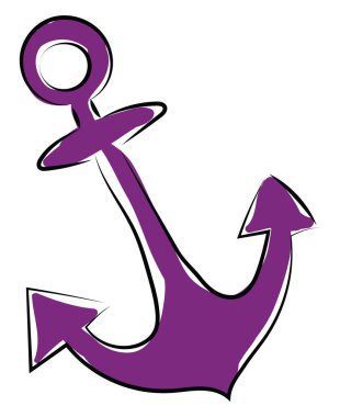 Mor sunucu, illüstrasyon, beyaz arkaplan üzerindeki vektör.