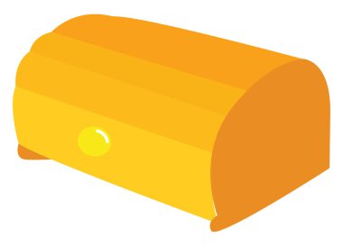 Ekmek kutusu, illüstrasyon, beyaz arkaplan üzerindeki vektör.