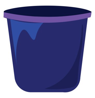 Mavi kova, illüstrasyon, beyaz arkaplan vektörü.