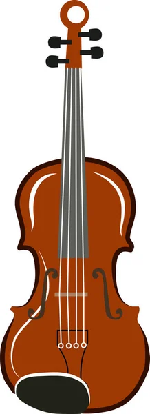 Violín, ilustración, vector sobre fondo blanco . — Archivo Imágenes Vectoriales