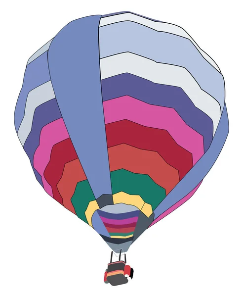 Luftballon, Illustration, Vektor auf weißem Hintergrund. — Stockvektor