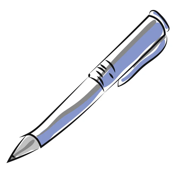 白色背景上的钢笔、插图、矢量. — 图库矢量图片