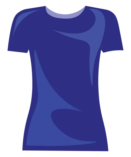 Blue shirt, illustration, vector on white background. — Stock Vector