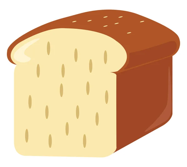 흰 바탕에 있는 빵, 비유, 벡터. — 스톡 벡터