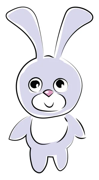 Lapin mignon, illustration, vecteur sur fond blanc . — Image vectorielle