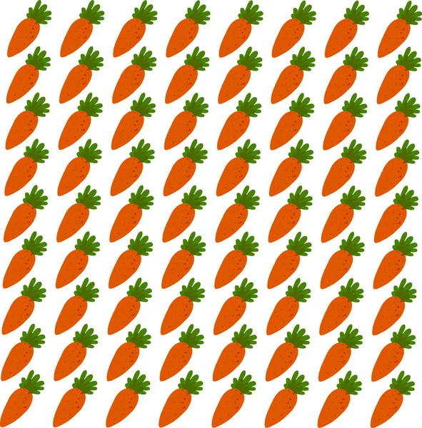 Carrot wallpaper, illustration, vector on white background. — Stock Vector