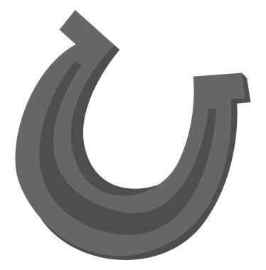 Mutlu at nalı, illüstrasyon, beyaz arka plan vektörü.