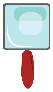 Büyüteç, illüstrasyon, beyaz arkaplan vektörü.