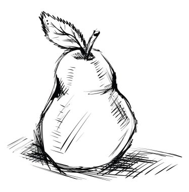 Armut çizimi, illüstrasyon, beyaz arkaplan üzerindeki vektör.