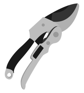 Secateurs, illüstrasyon, beyaz arkaplan üzerindeki vektör.