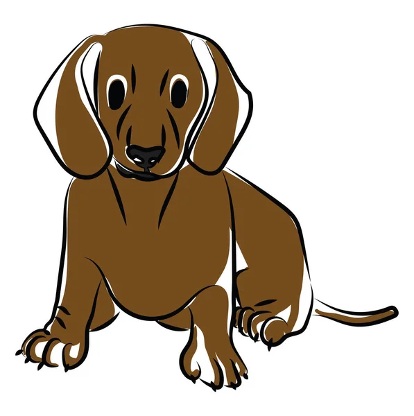 Dibujo para perros, ilustración, vector sobre fondo blanco . — Archivo Imágenes Vectoriales