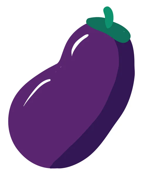 Eggplant flat, illustration, vector on white background. — Stock Vector