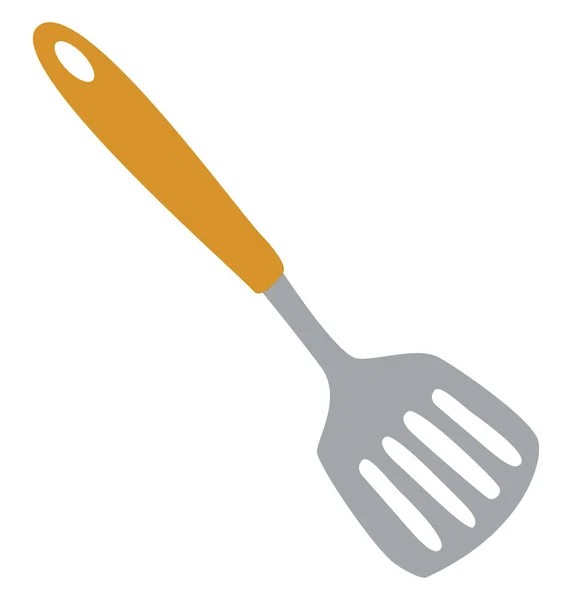 Spatula de bucătărie, ilustrație, vector pe fundal alb . — Vector de stoc