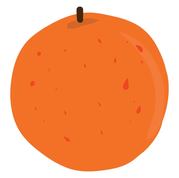 Platt orange, illustration, vektor på vit bakgrund. — Stock vektor