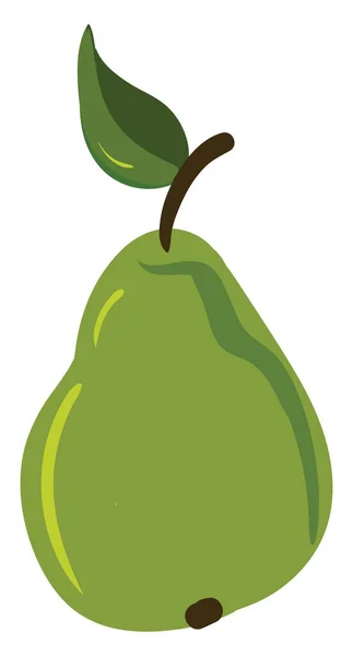 Flat pear, illustration, vector on white background. — ストックベクタ