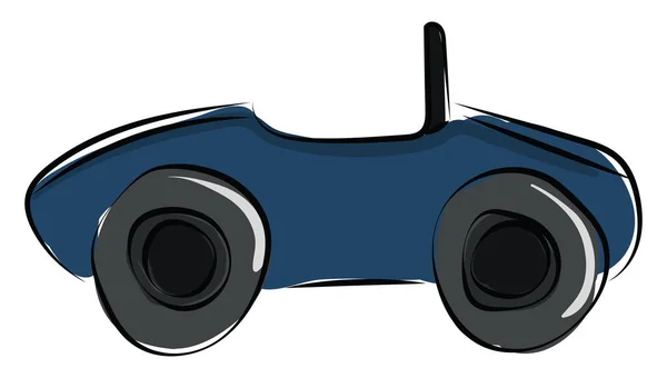 Voiture bleue, illustration, vecteur sur fond blanc. — Image vectorielle