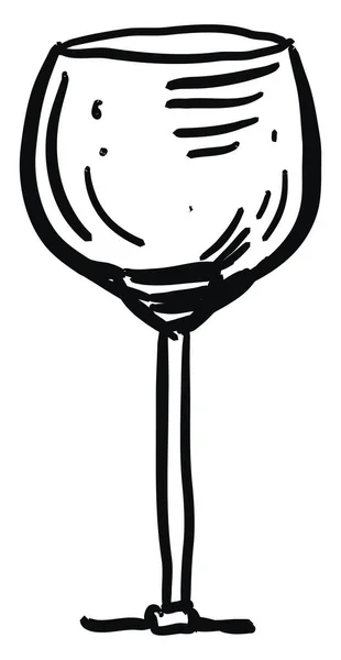 Склянка для вина, ілюстрація, вектор на білому тлі . — стоковий вектор
