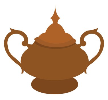 Antika vazo, illüstrasyon, beyaz arkaplan vektörü.