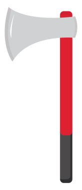 Büyük balta, illüstrasyon, beyaz arkaplanda vektör.